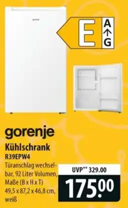 Famila Nord Ost gorenje Kühlschrank R39EPW4 Angebot
