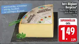 Edeka herz Allgäuer Bergkäse Angebot