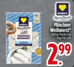 Edeka EDEKA Herzstücke Münchner Weißwurst Angebot
