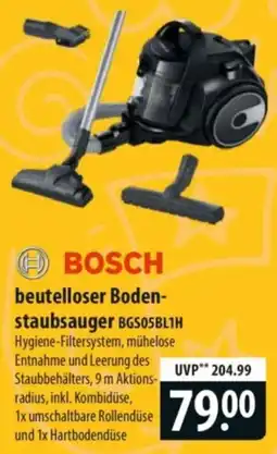 Famila Nord Ost BOSCH beutelloser Boden- staubsauger BGS05BL1H Angebot