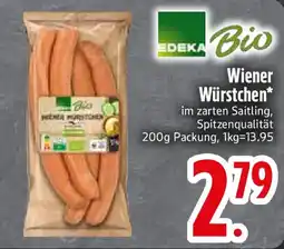 Edeka EDEKA Bio Wiener Würstchen Angebot