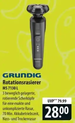 Famila Nord Ost GRUNDIG Rotationsrasierer MS 7130 L Angebot