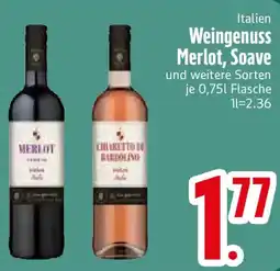 Edeka Italien Weingenuss Merlot, Soave Angebot