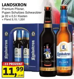 Lösch Depot LANDSKRON Premium Pilsner, Pupen Schultzes Schwarzbier Angebot