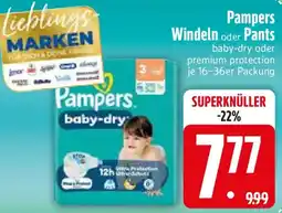 Edeka Pampers Windeln oder Pants Angebot