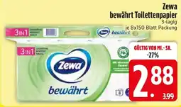 Edeka Zewa bewährt Toilettenpapier Angebot