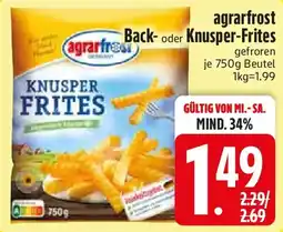 Edeka agrarfrost Back- oder Knusper-Frites Angebot