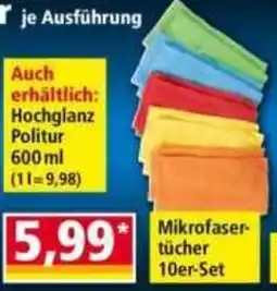 Norma C.A.R.FIT Mikrofasertücher 10er-Set Angebot