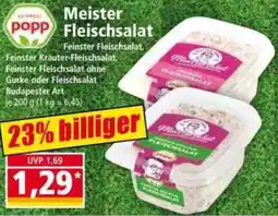Norma popp Meister Fleischsalat Angebot