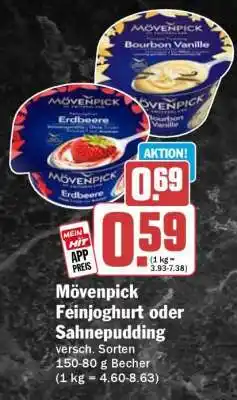HIT Mövenpick Feinjoghurt oder Sahnepudding Angebot