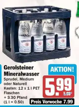 HIT Gerolsteiner Mineralwasser Angebot