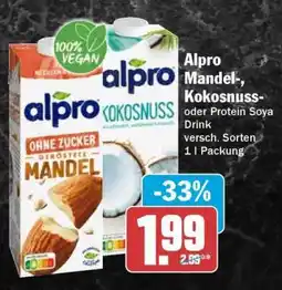 HIT Alpro Mandel-, Kokosnuss- oder Protein Soya Drink Angebot