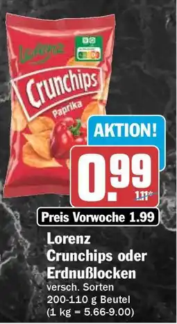 HIT Lorenz Crunchips oder Erdnusslocken Angebot