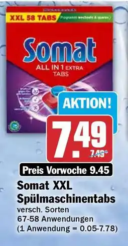 HIT Somat XXL Spülmaschinentabs Angebot