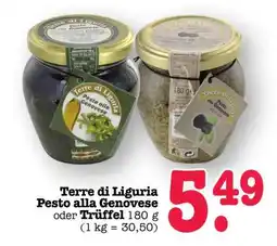 Scheck-in-Center Terre di Liguria Pesto alla Genovese oder Trüffel Angebot