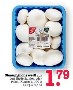 Scheck-in-Center Champignons weiß Angebot