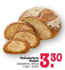 Scheck-in-Center Gründerbrot Dinkel Angebot