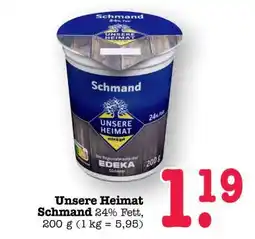 Scheck-in-Center Unsere Heimat Schmand Angebot