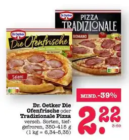 Scheck-in-Center Dr. Oetker Die Ofenfrische oder Tradizionale Pizza Angebot