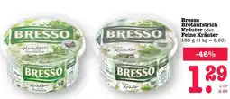 Scheck-in-Center Bresso Brotaufstrich Kräuter oder Feine Kräuter Angebot