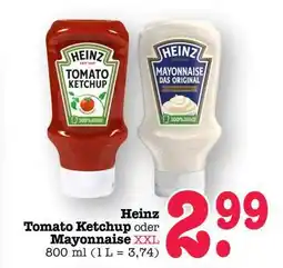 Scheck-in-Center Heinz Tomato Ketchup oder Mayonnaise XXL Angebot