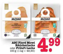 Scheck-in-Center ASC Fjord Mowi Räucherlachs oder Friluft Lachs Angebot