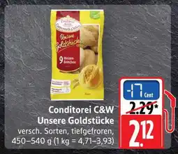 Scheck-in-Center Conditorei C&W Unsere Goldstücke Angebot