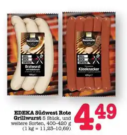 Scheck-in-Center EDEKA Südwest rote Grillwurst Angebot