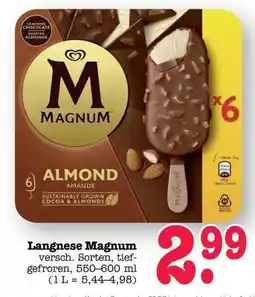 Scheck-in-Center Langnese Magnum Angebot