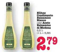 Scheck-in-Center Kühne Condimento Balsamico Bianco oder Aceto Balsamico di Modena Angebot