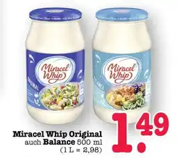 Scheck-in-Center Miracel Whip Original auch Balance Angebot