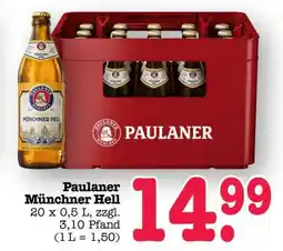 Scheck-in-Center Paulaner Münchner Hell Angebot