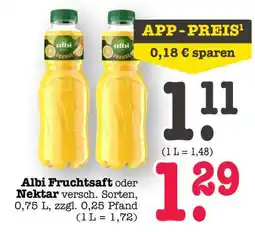 Scheck-in-Center albi Fruchtsaft oder -nektar Angebot