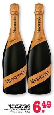 Scheck-in-Center Mionetto Prosecco Treviso Brut DOC Angebot