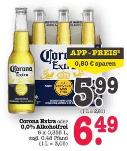 Scheck-in-Center Corona Extra oder 0,0% Alkoholfrei Angebot