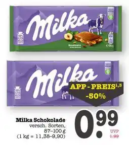 Scheck-in-Center MILKA Schokolade Angebot