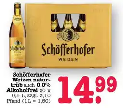Scheck-in-Center Schöfferhofer Weizen naturtrüb Angebot