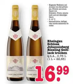 Scheck-in-Center Rheingau Schloss Johannisberg Riesling Gelblack trocken Angebot