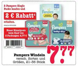 Scheck-in-Center Pampers Windeln Angebot