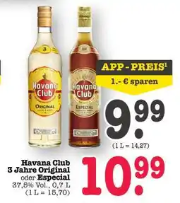 Scheck-in-Center Havana Club 3 Jahre Original oder Especial Angebot