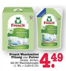 Scheck-in-Center Frosch Waschmittel Flüssig oder Pulver Angebot