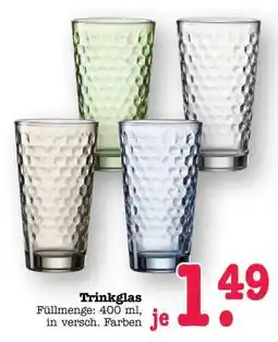 Scheck-in-Center Trinkglas Angebot