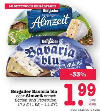 Scheck-in-Center BERGADER Bavaria Blu oder Almzeit Angebot