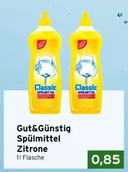 CAP Markt Gut&Günstig Spülmittel Zitrone Angebot