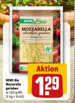 nahkauf REWE Bio Mozzarella gerieben Angebot