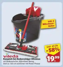 Combi Vileda Komplett-Set Bodenreiniger Ultramax Angebot