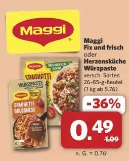 Combi Maggi Fix und Frisch oder Herzensküche Würzpaste Angebot