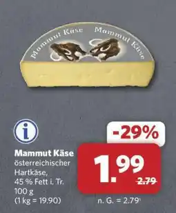 Combi Mammut Käse Angebot