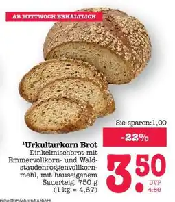 Scheck-in-Center Urkulturkorn Brot Angebot