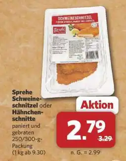 Combi Sprehe Schweineschnitzel oder Hähnchenschnitte Angebot